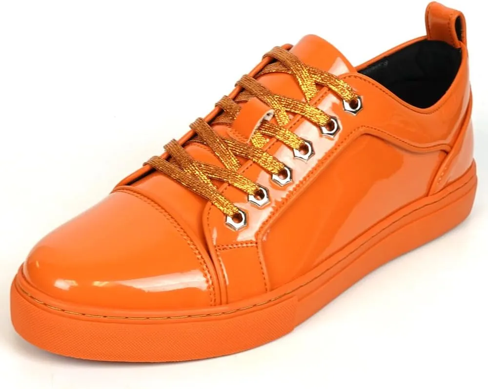 FI-2415-2 Patent Leather Cap tor Lace up Sneaker