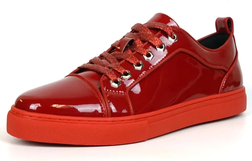 FI-2415-2 Patent Leather Cap tor Lace up Sneaker