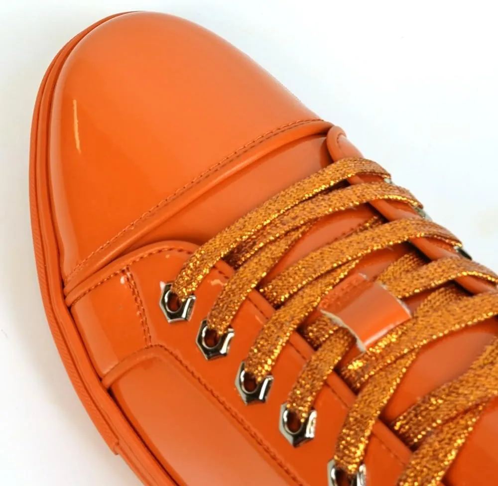 FI-2415-2 Patent Leather Cap tor Lace up Sneaker