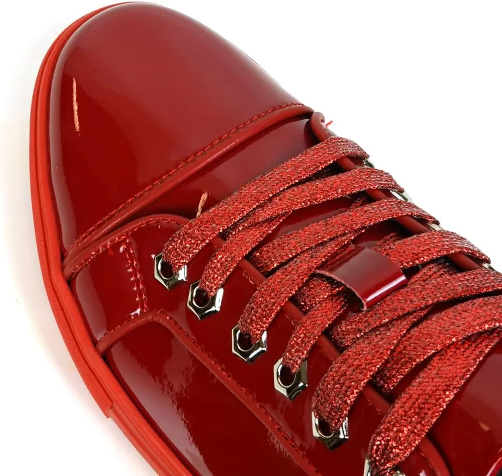FI-2415-2 Patent Leather Cap tor Lace up Sneaker