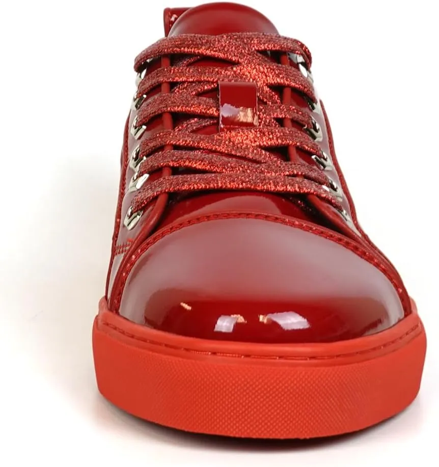 FI-2415-2 Patent Leather Cap tor Lace up Sneaker
