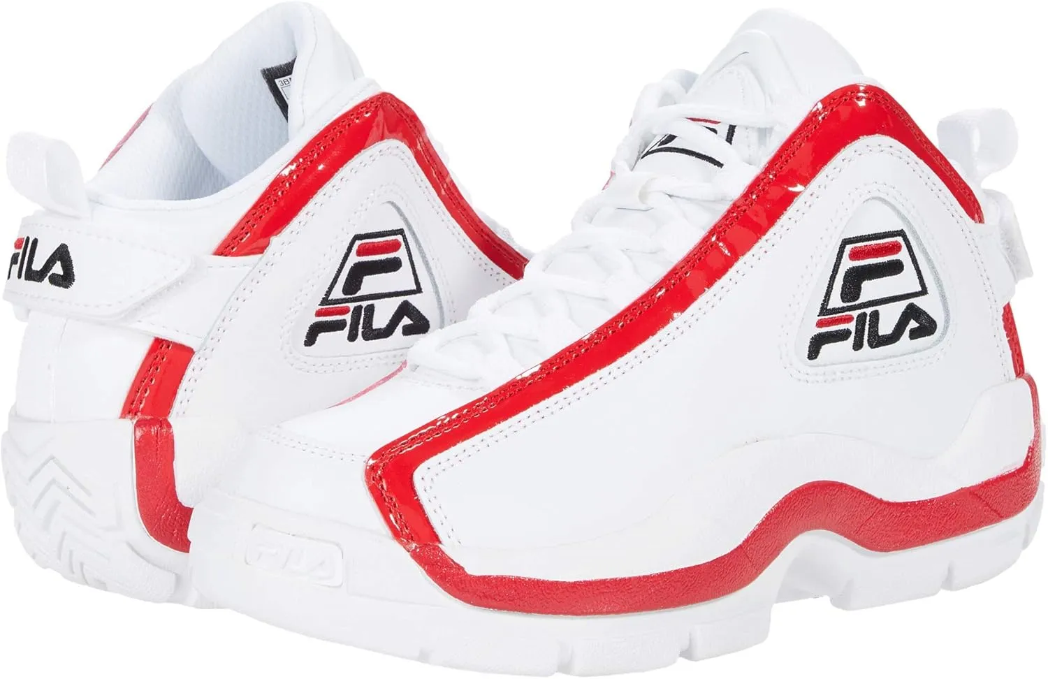 Fila Grant Hill 2 (Big Kid) White/Fila Red/Black 3.5 Big Kid M