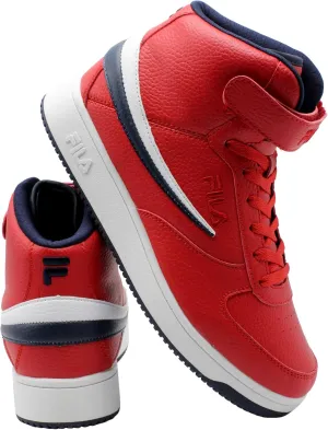 Fila Men's A-High Basketball Shoes Red/Navy/White 12