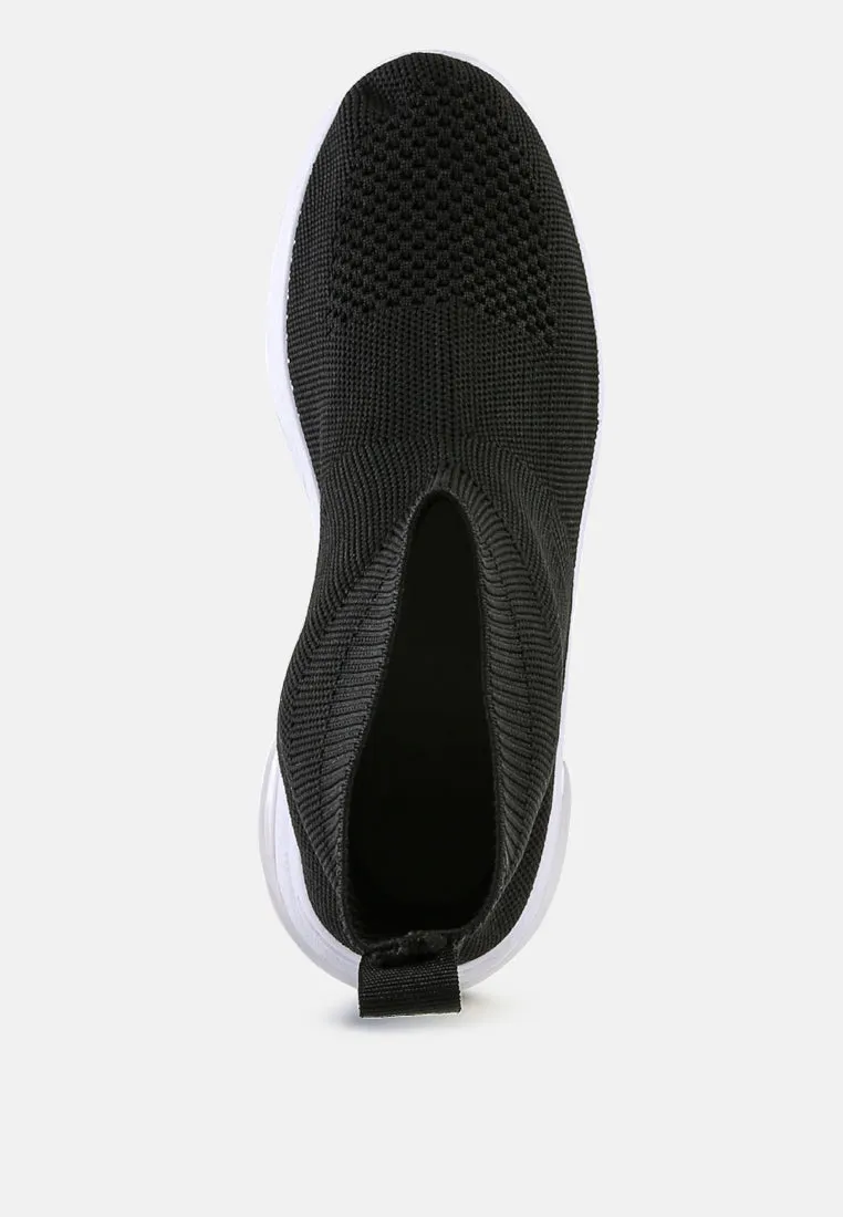 Fourgrid Knitted Ankle Chunky Sneaker