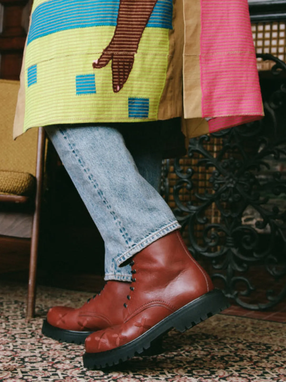 GEBA Lace-up Lug Boot