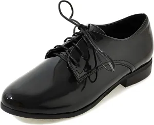 Gicoiz Office Oxfords Womens Lace Up Classic Low Heel Brogue Pumps