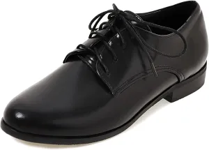 Gicoiz Office Oxfords Womens Lace Up Classic Low Heel Brogue Pumps
