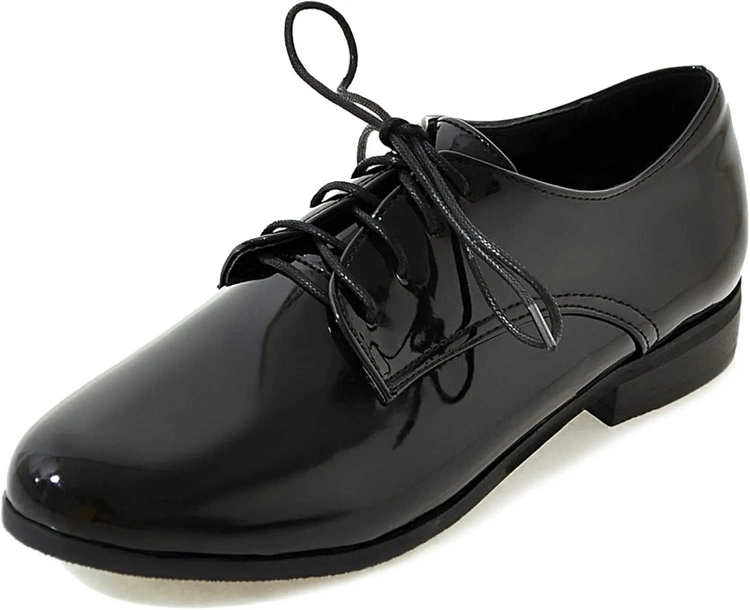 Gicoiz Office Oxfords Womens Lace Up Classic Low Heel Brogue Pumps