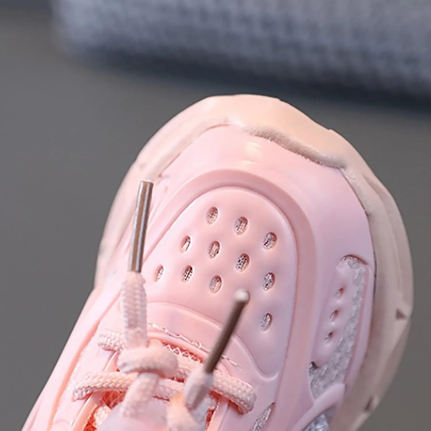 Girls Glitter Sneakers Lightweight Kids Tennis Shoes with Hook and Loop for Toddler/Little Kid/Big Kid