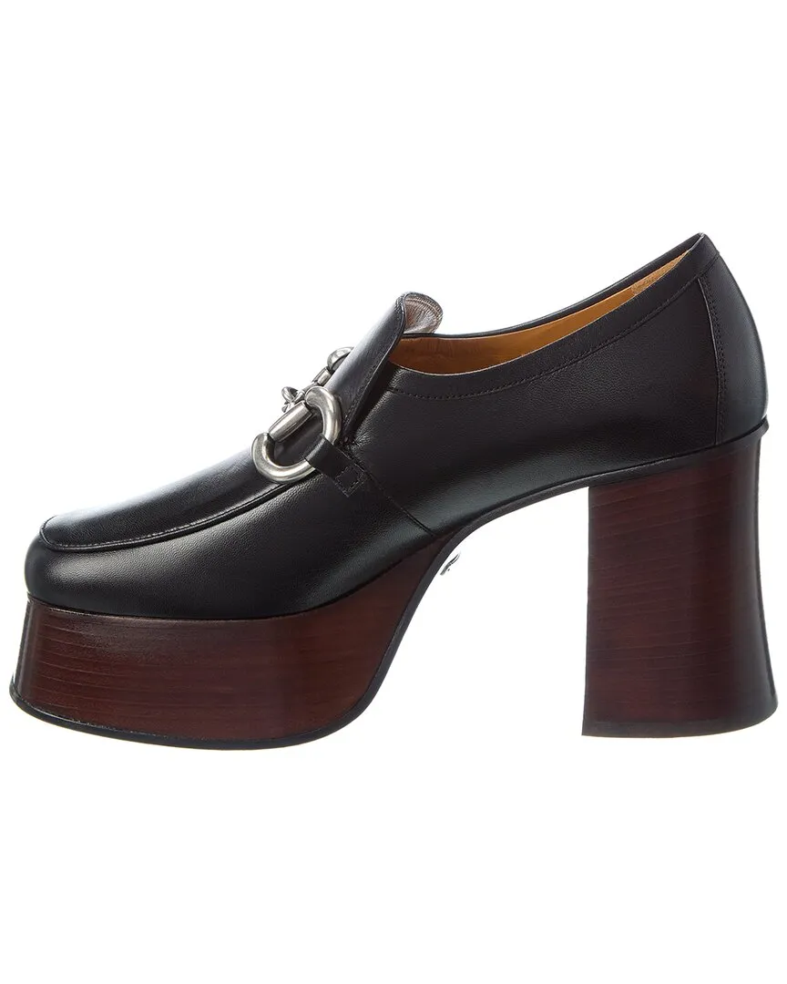 Gucci Horsebit Leather Platform Loafer