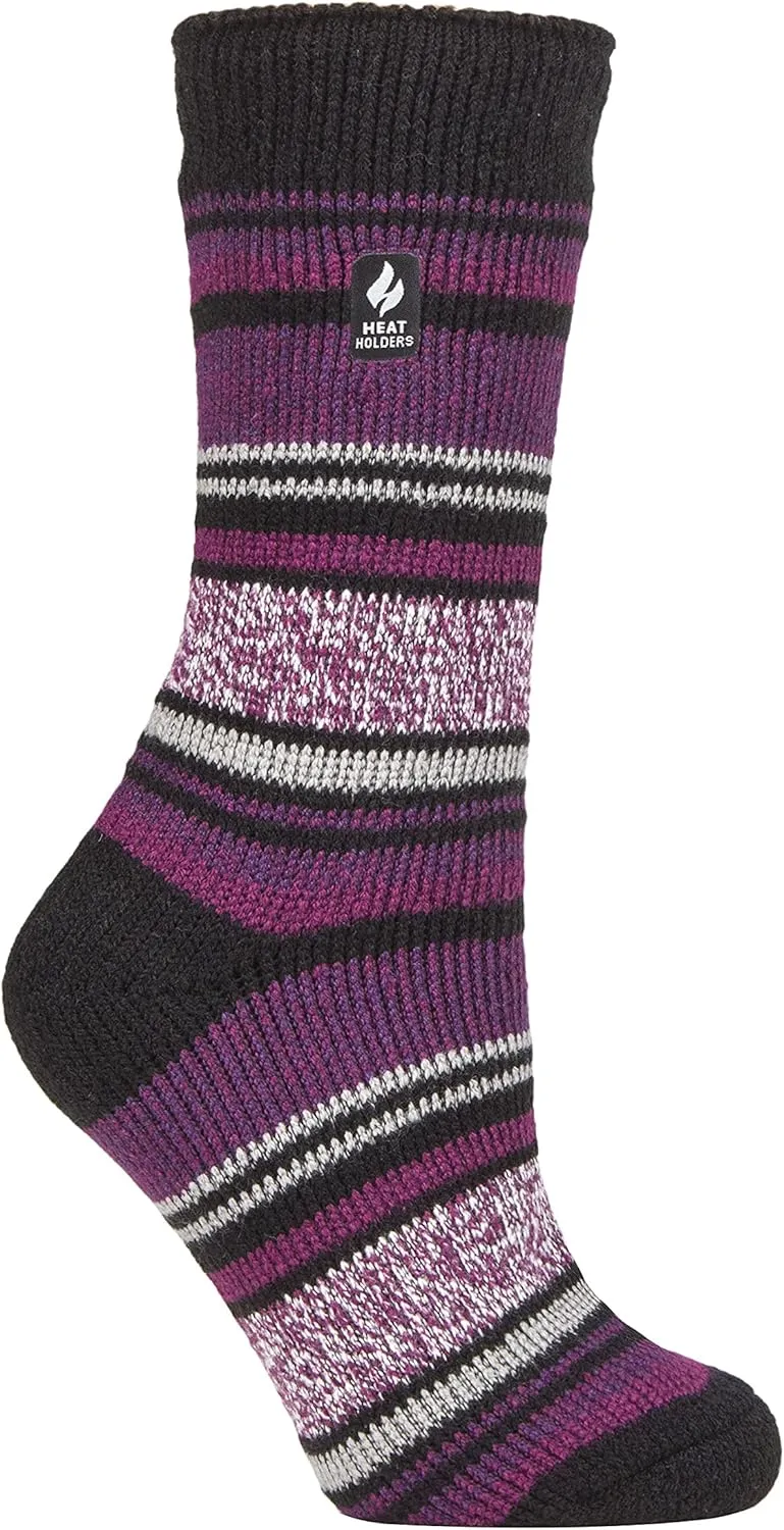 HEAT HOLDERS Womens Fleece Insulated Thermal Socks | Fuzzy Boot Socks for Winter