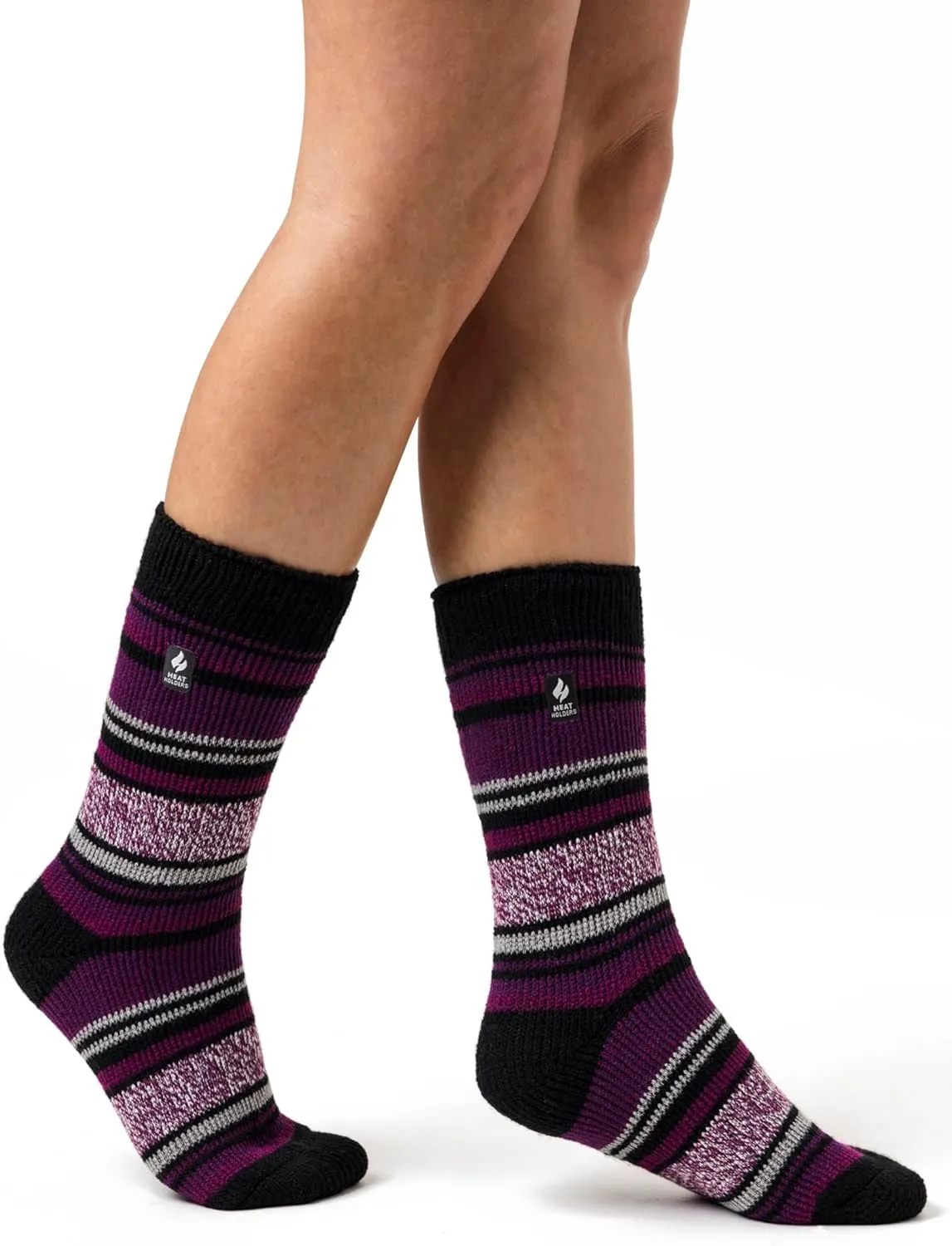 HEAT HOLDERS Womens Fleece Insulated Thermal Socks | Fuzzy Boot Socks for Winter