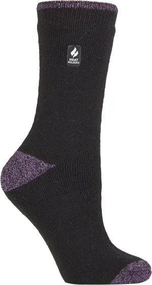 HEAT HOLDERS Womens Fleece Insulated Thermal Socks | Fuzzy Boot Socks for Winter