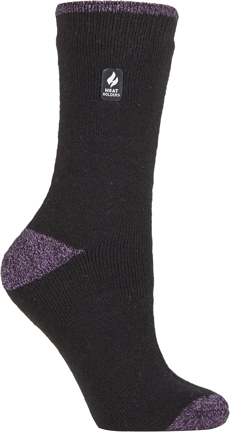 HEAT HOLDERS Womens Fleece Insulated Thermal Socks | Fuzzy Boot Socks for Winter