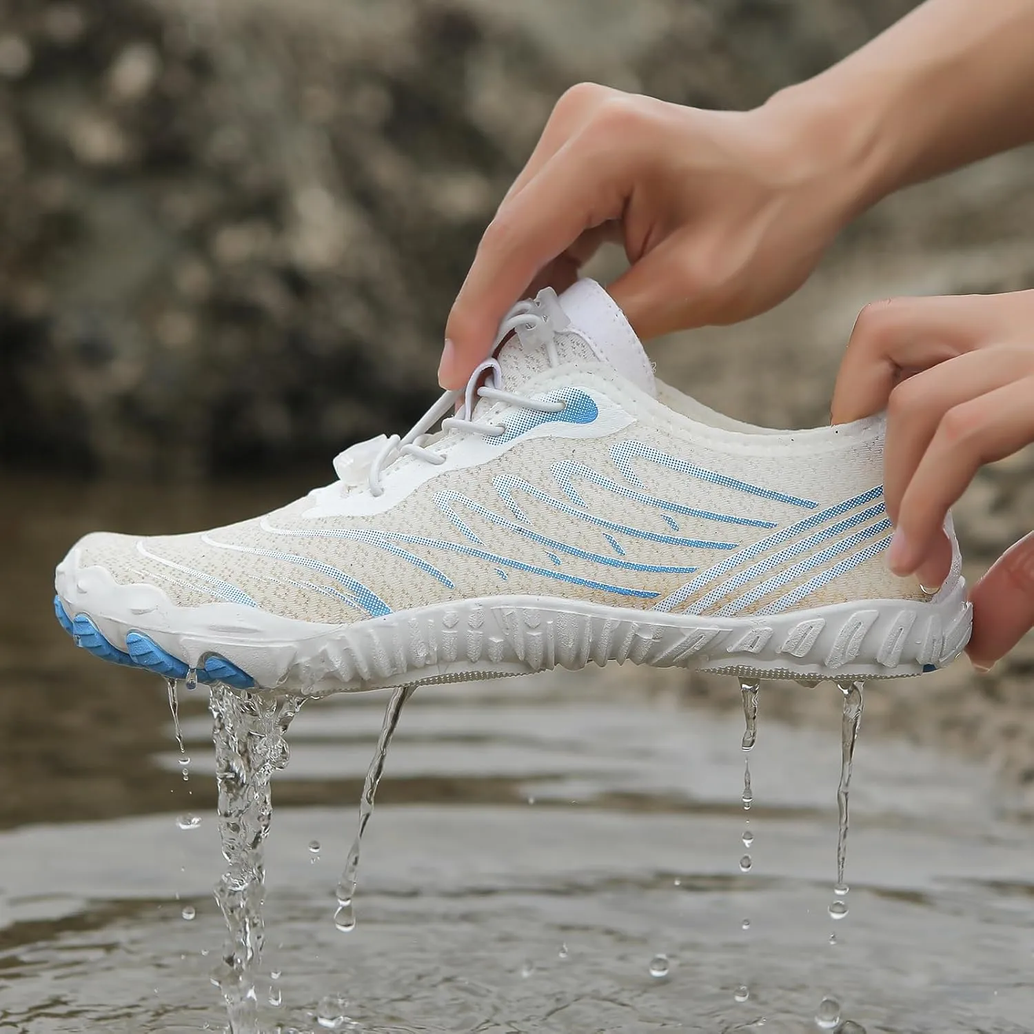Hike Barefoot Footwear Womens Mens Wide Toe Box & Non-Slip Waterproof Beach Trekking Hiking Shoes