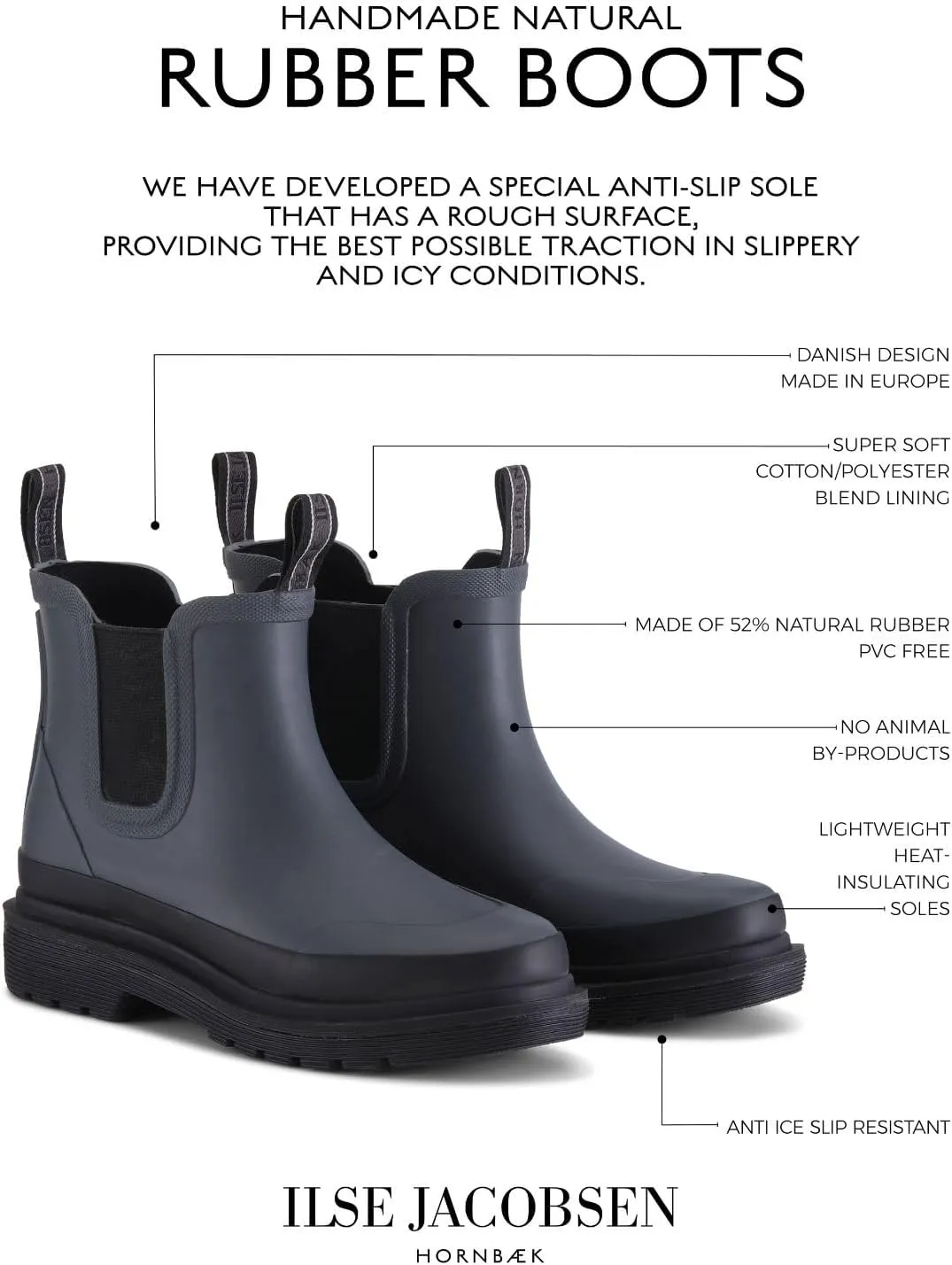 Ilse Jacobsen HORNBAEK Women's Rub30C Ankle Rain Boot