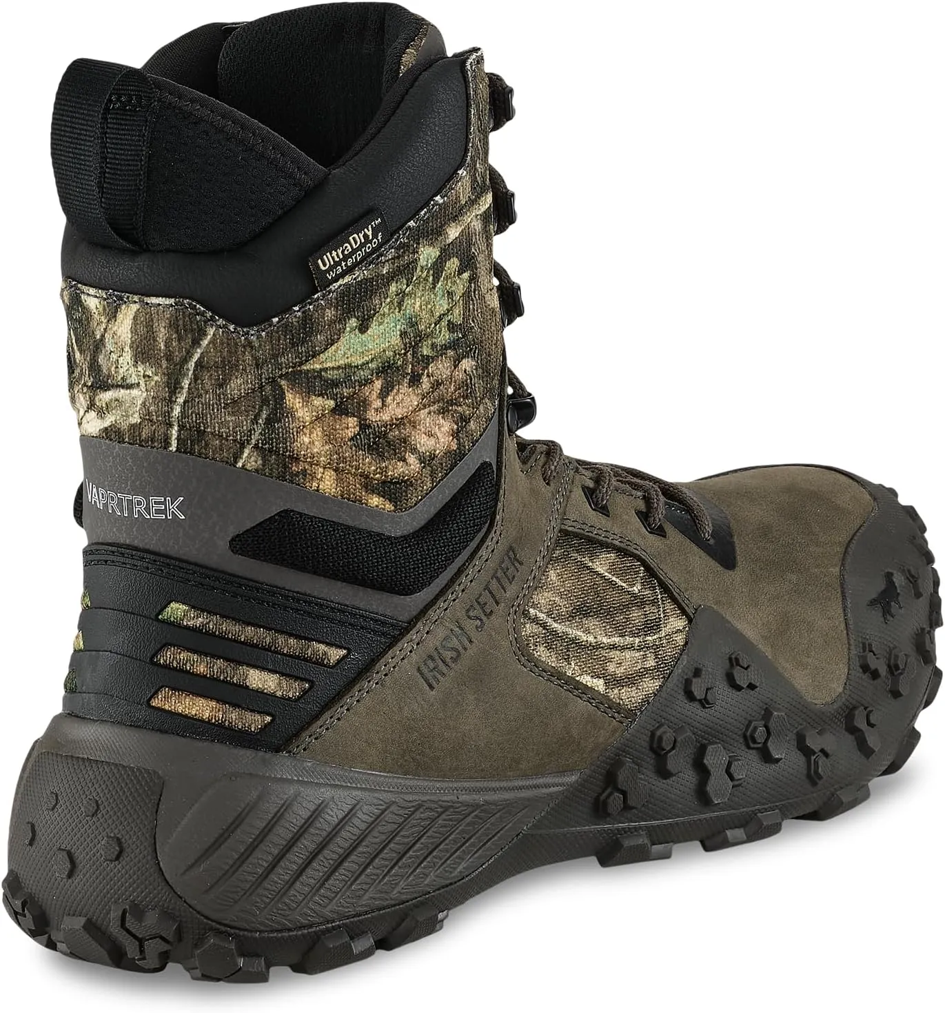 Irish Setter, VaprTrek, Men’s, 8", Waterproof, Insulated 400g, Hunting Boot, Mossy Oak Country Roots