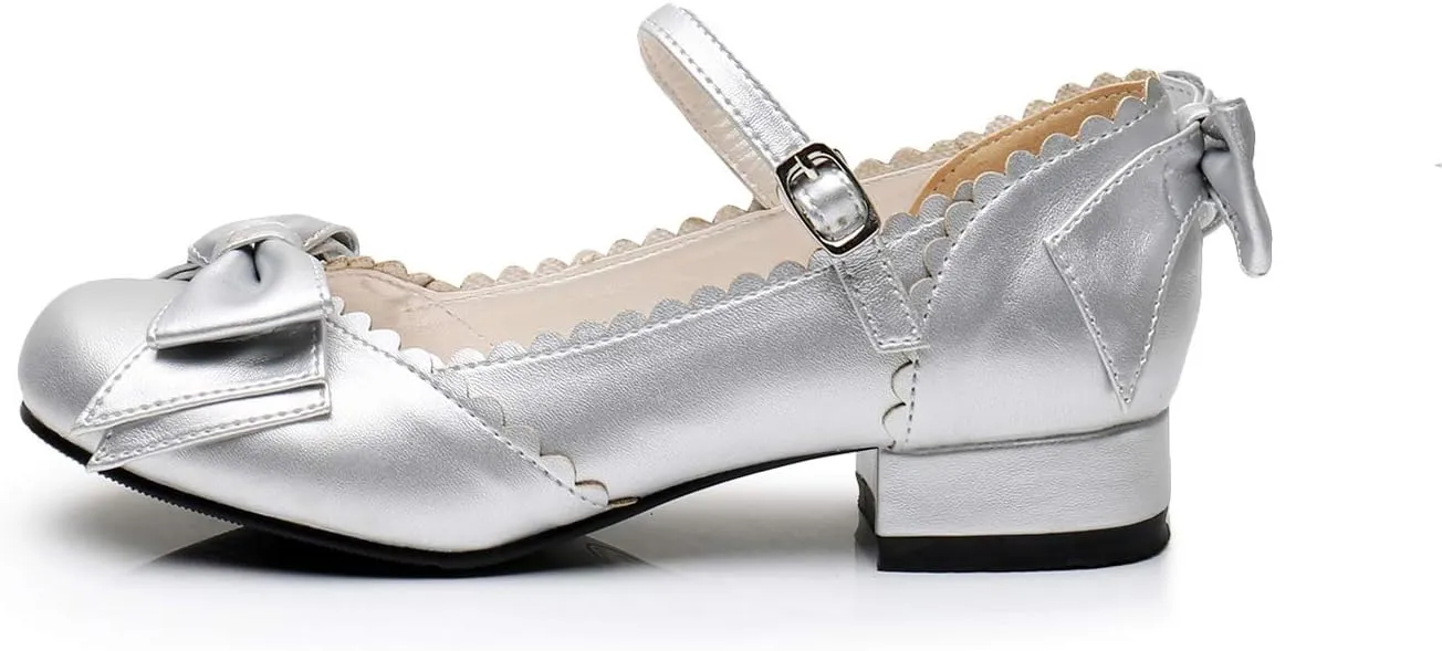 Japanese Sweet Lolita Block Low Heel Round Toe Mary Jane Shoes