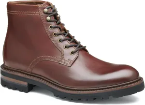 Johnston & Murphy Dudley Lug Plain Toe Lace-Up Dress Boot