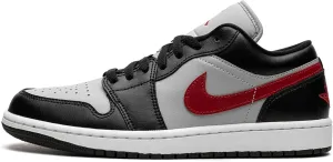Jordan Womens Air 1 Low Wmns Black/Grey/Red - Black/Grey/Red - Size 11.5W