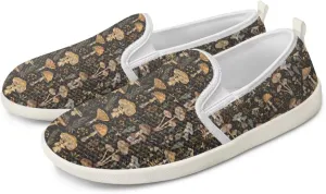JoyLamoria Retro Butterfly Print Slip on Sneakers Mesh Fashion Running Shoes Sneakers Women Men Walking Shoes Arch Support Causal Flats