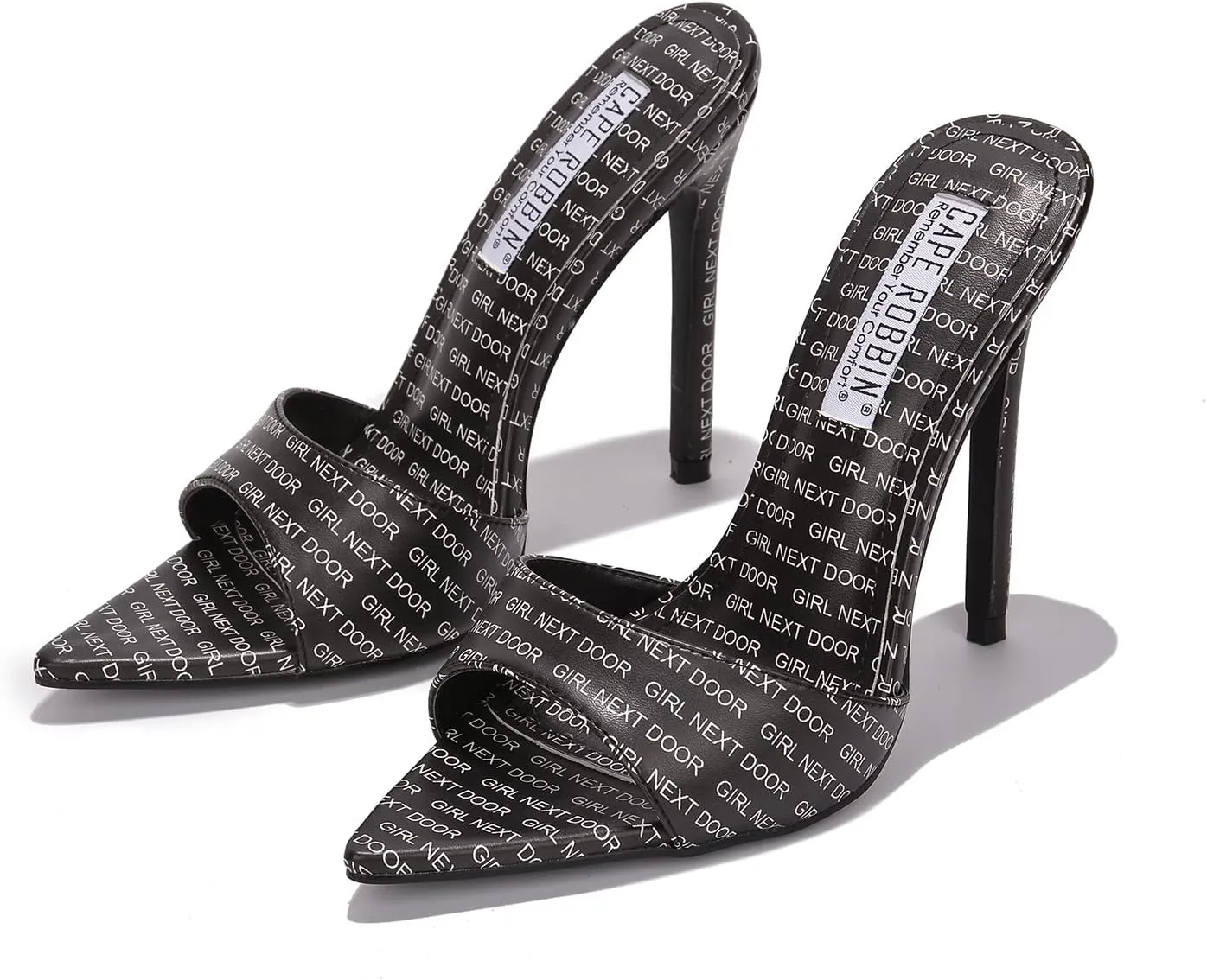 Kameron Open Pointed Toe Rhinestone Encrusted High Heels (Kameron)