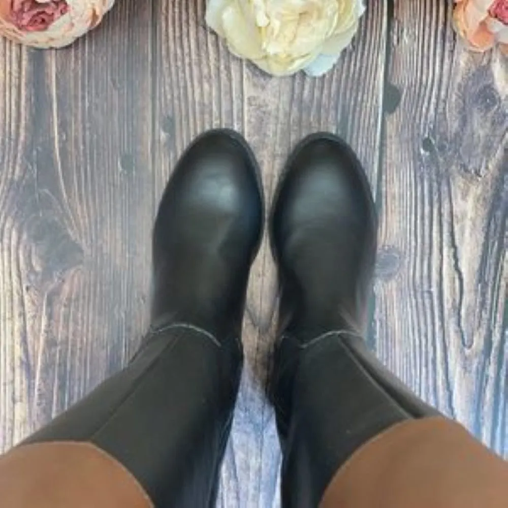 KAREN SCOTT WIDE CALF Black/Brown DELIEE Boots 8.5