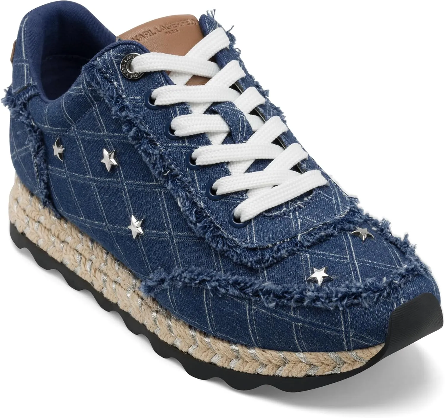 Karl Lagerfeld Paris Women's Everyday Cushioned Insole Meaza-Lace Up Sneaker