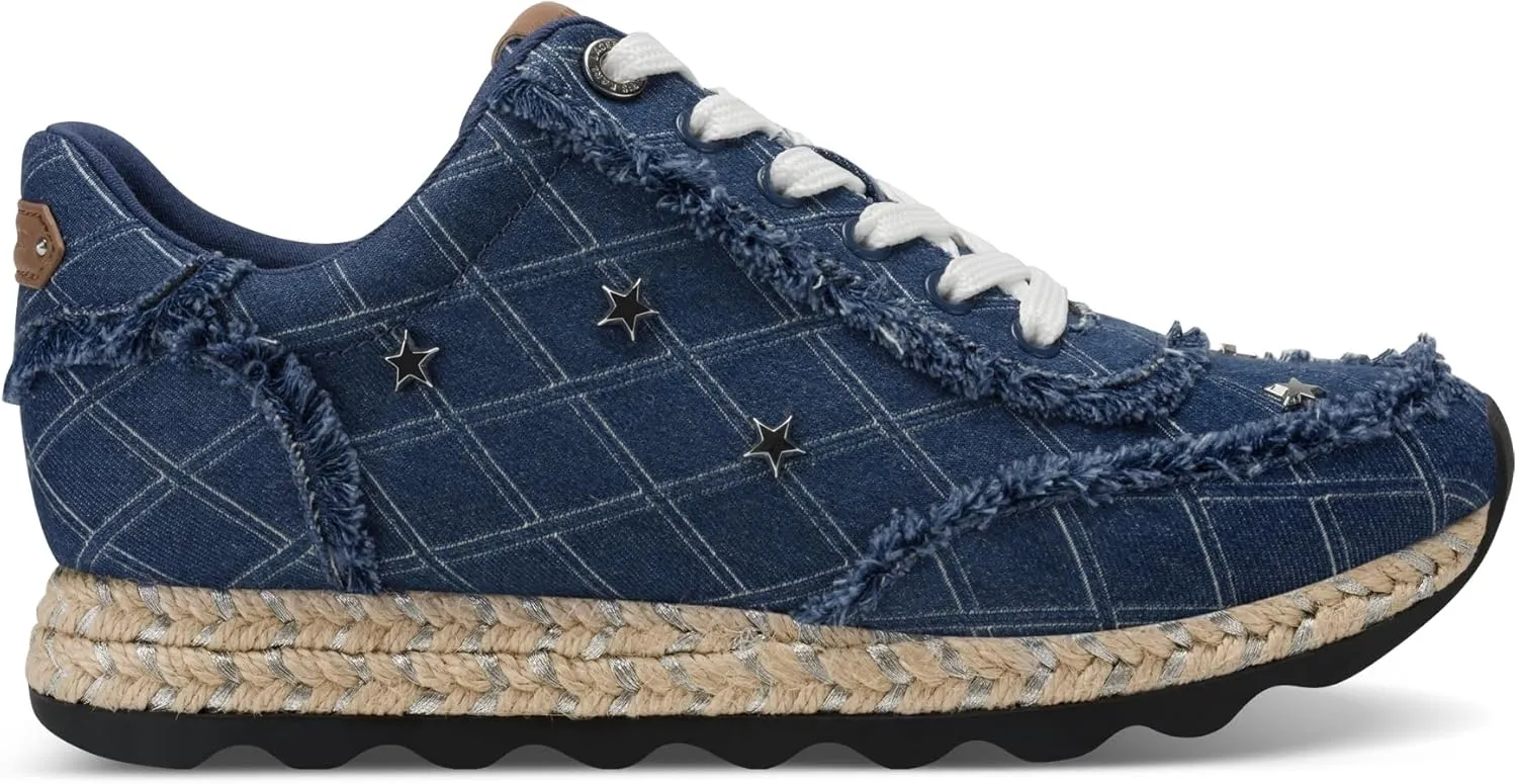 Karl Lagerfeld Paris Women's Everyday Cushioned Insole Meaza-Lace Up Sneaker