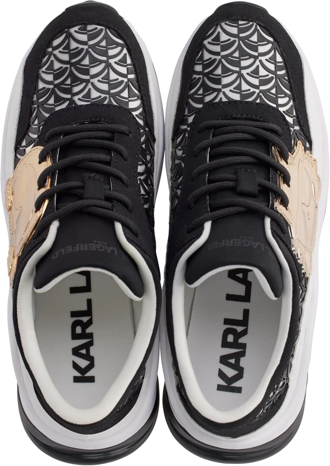 KARL LAGERFELD womens Coty Everyday Lace Up Sneaker