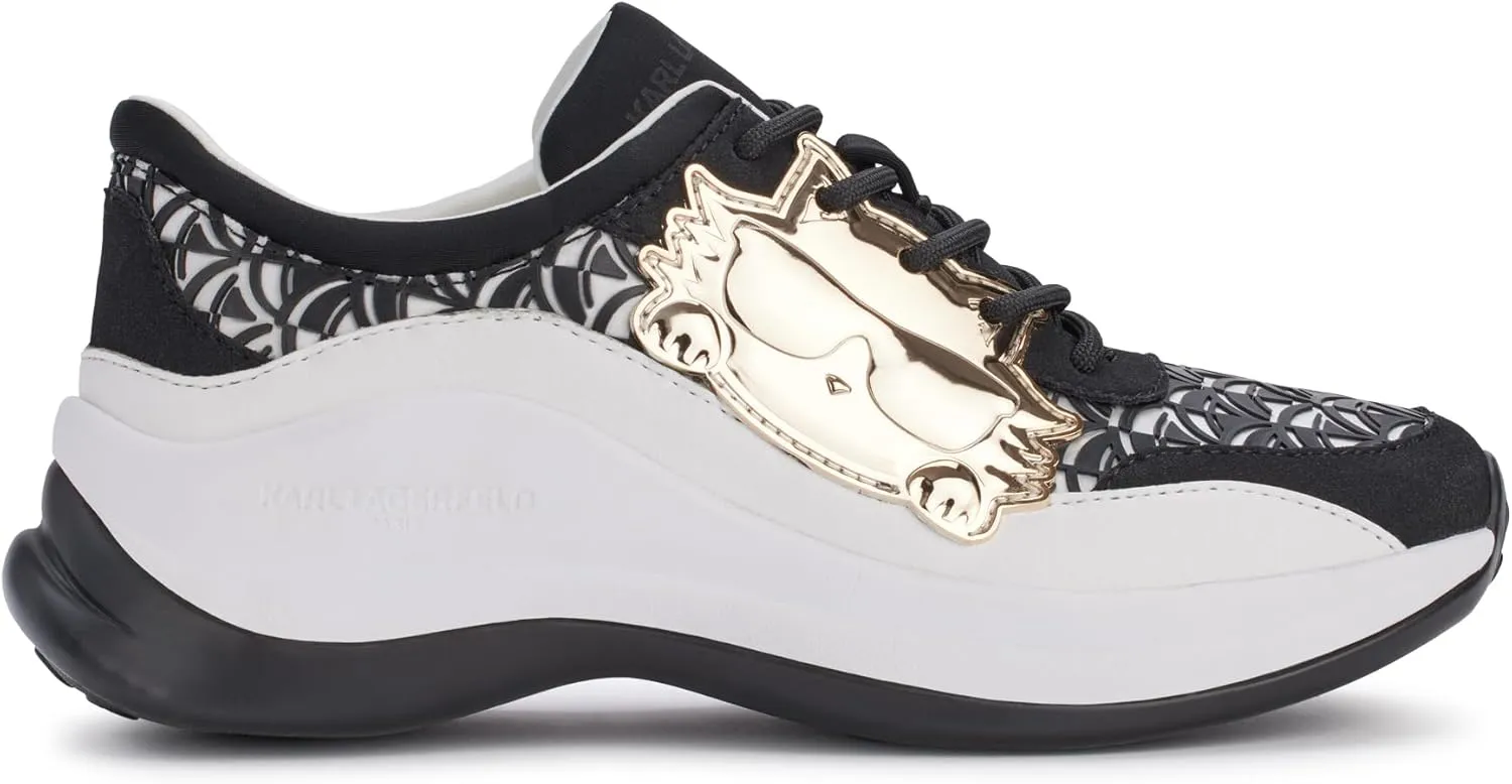 KARL LAGERFELD womens Coty Everyday Lace Up Sneaker