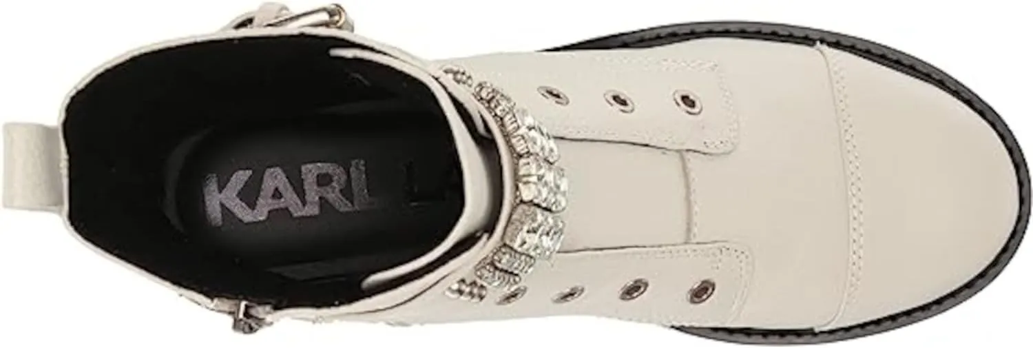 KARL LAGERFELD Women's Pippa Combat Boot