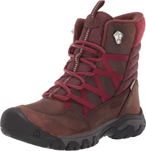 KEEN Women's Hoodoo 3 Lace Up Mid Height Leather Insulated Waterproof Snow Boot