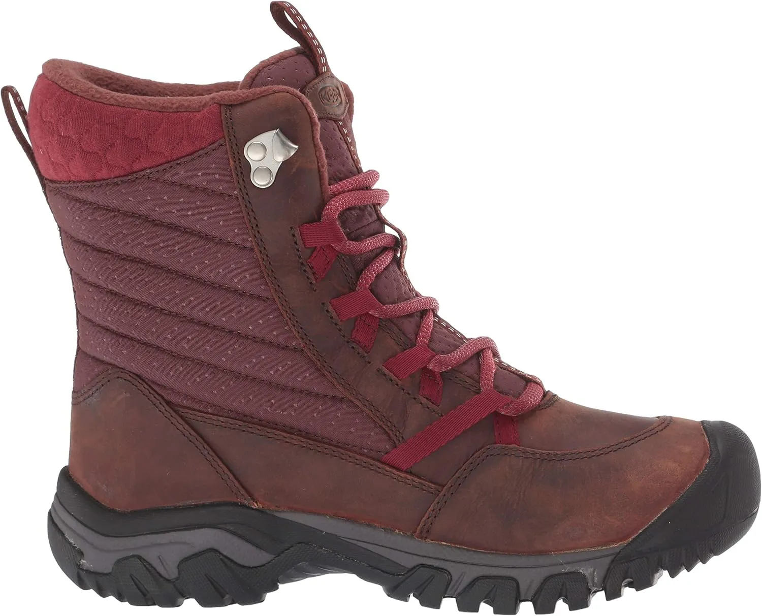 KEEN Women's Hoodoo 3 Lace Up Mid Height Leather Insulated Waterproof Snow Boot