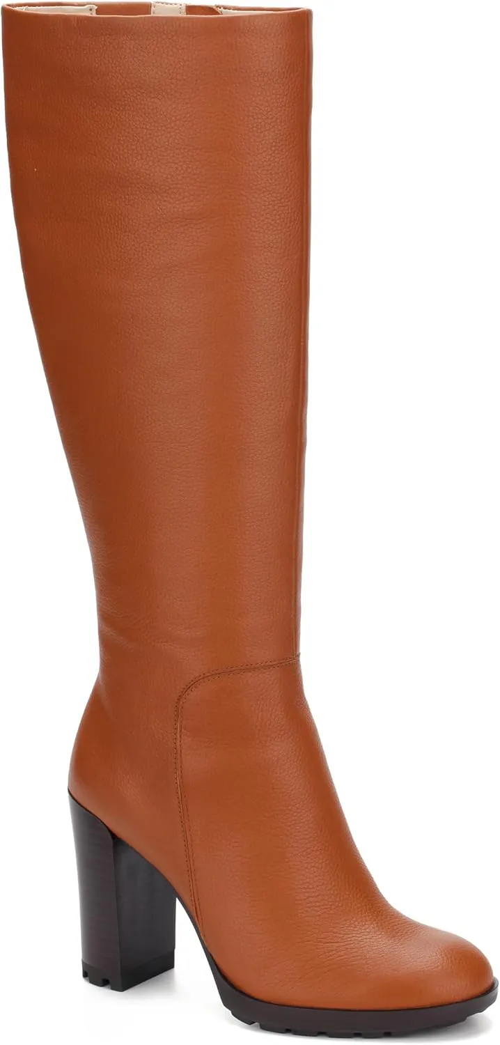 Kenneth Cole New York Women's Justin 2.0 Knee High Boot, Cognac, 8