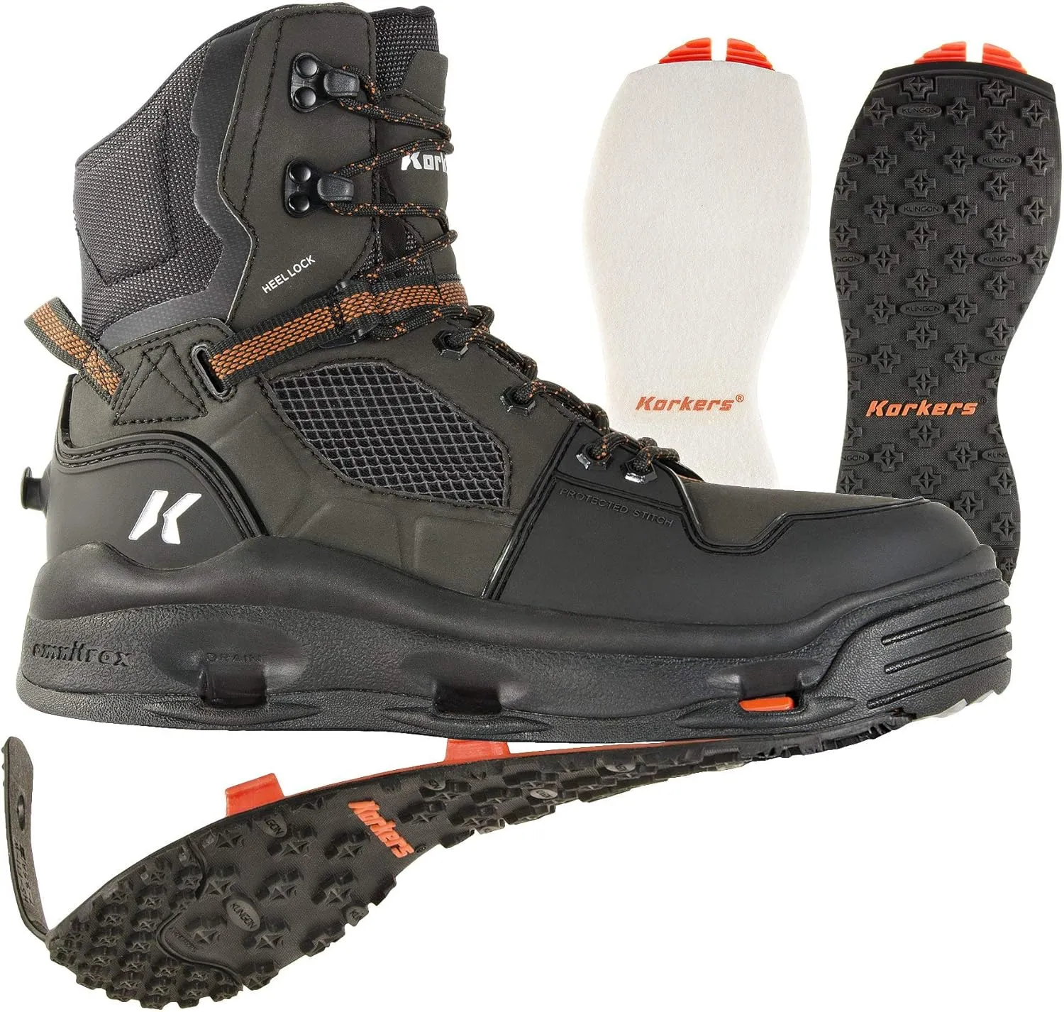Korkers Men's Devil's Canyon w/Felt & Kling-On Soles