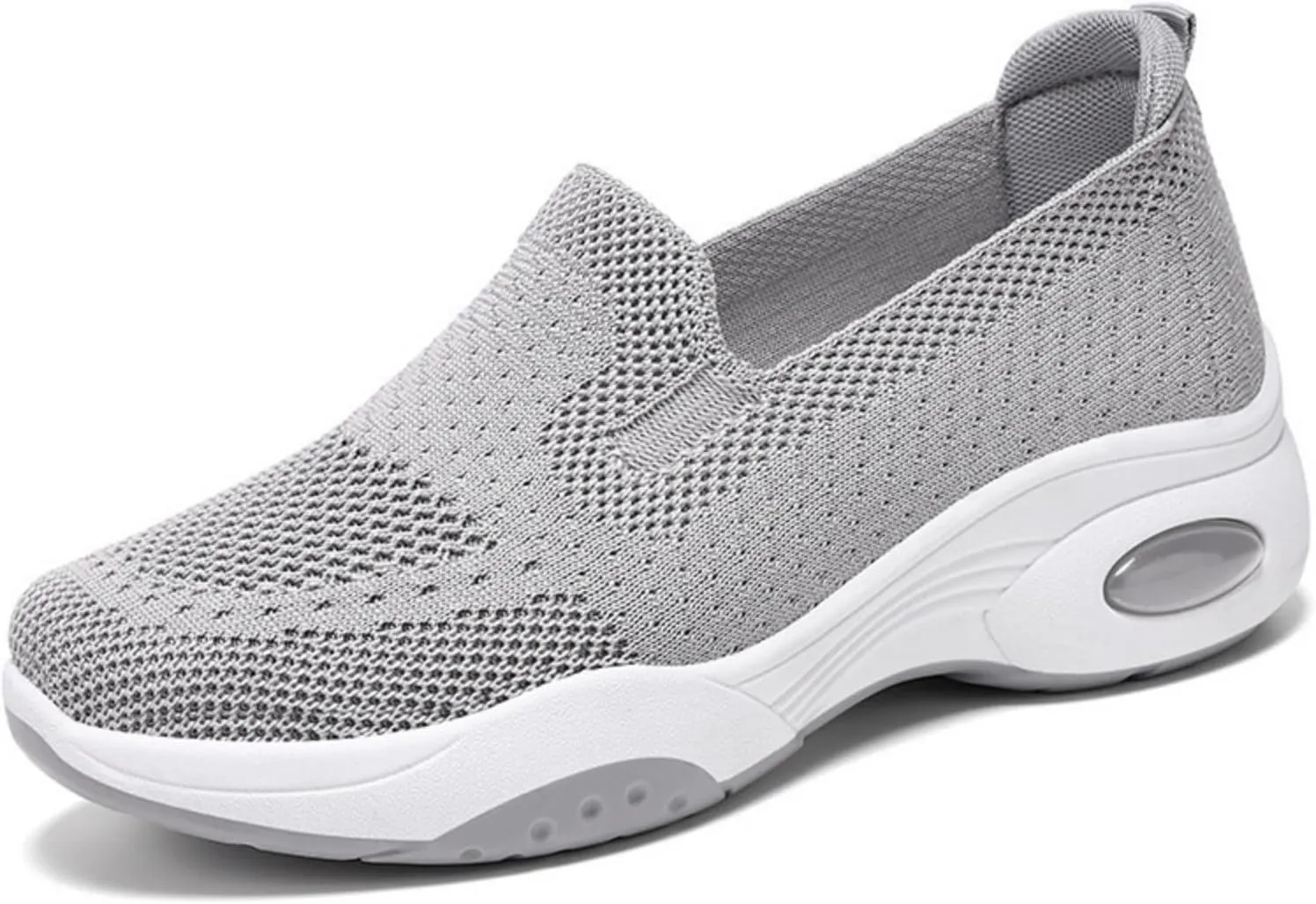 Kubbon Women's Orthopedic Sneakers Knit Lightweight Comfortable Breathable Nurse Shoes Slip-On Mesh Up Shoes Orthopedic Stretch Diabetic Casual Walking Wide Sneakers