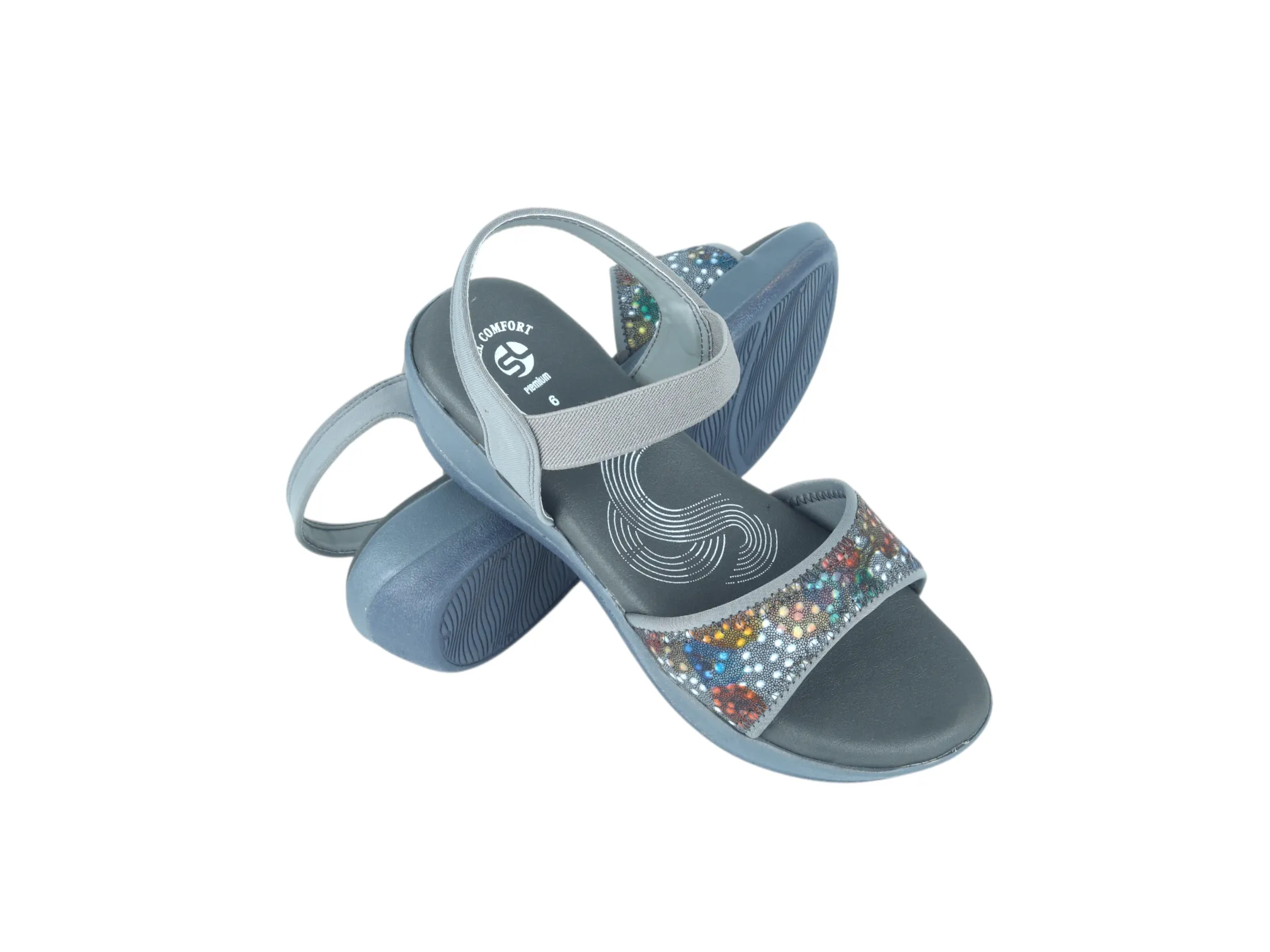 Ladies Comfort heel Sandal 56772