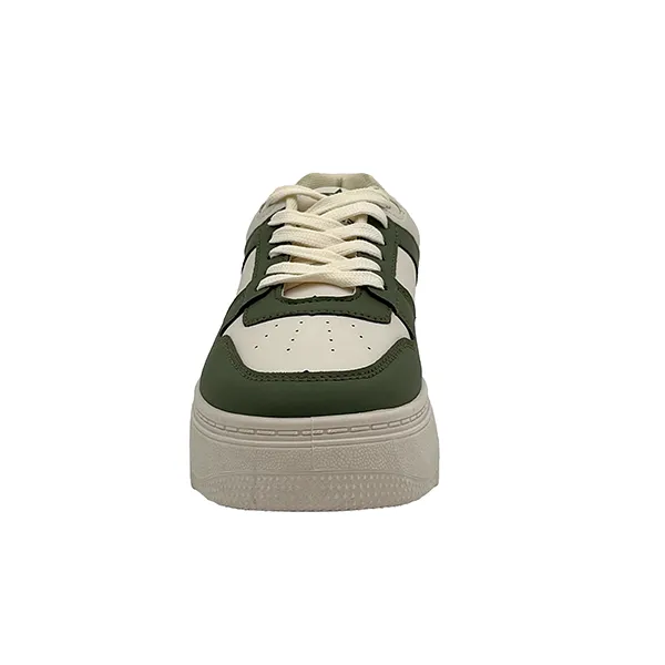 Ladies Lace Up Two Toned Sneaker - 0760