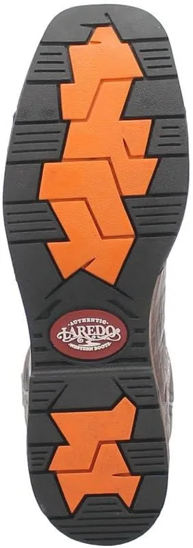 Laredo Brown/Black Hawke Broad Square Toe Men's 11 Inch Boots 6920-LAR
