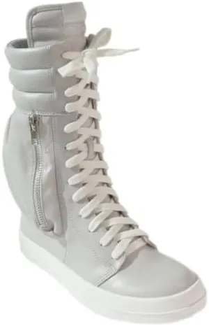 Liliana Women's High Top Fashion Sneaker Lace Up Street Shoes with Side Pocket Racer-1