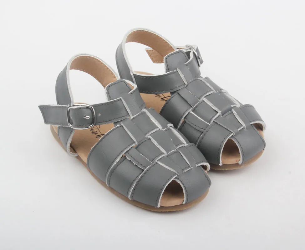 Lisbon Woven Sandal Pebble