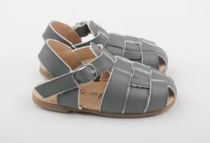 Lisbon Woven Sandal Pebble