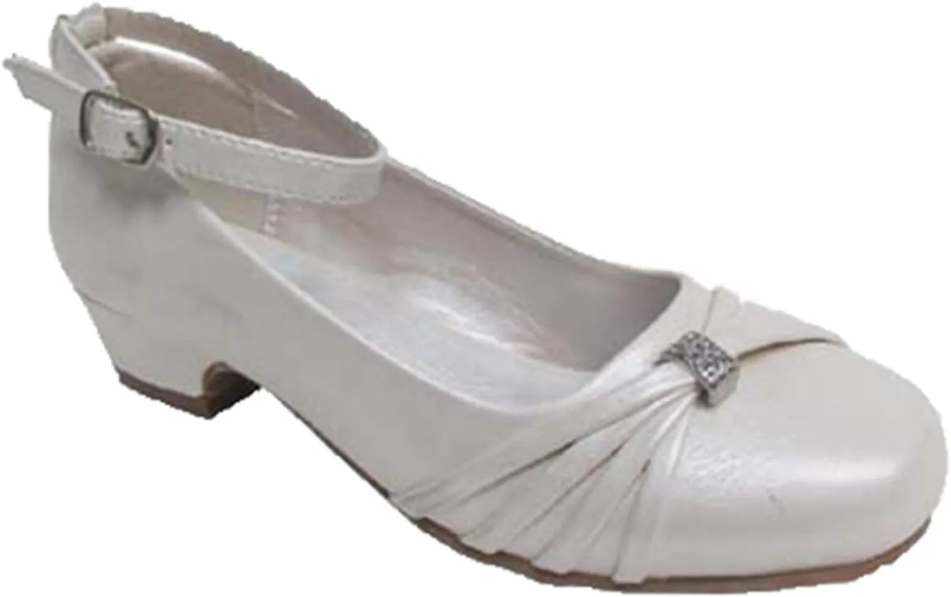 Little Angels Daisy-890E Low Heel w/Ankle Strap Shoe
