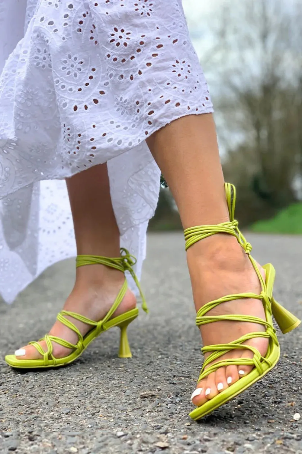 Low Heel Strappy Sandal