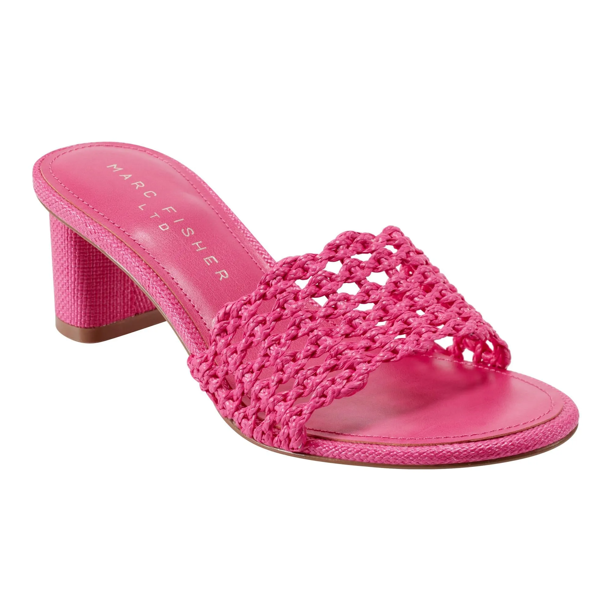 Marc Fisher LTD JAZMINE PINK89241/FT RAFFIA BRAID WOVE