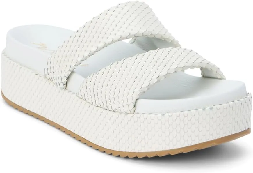 Matisse Womens Blaine Print Platform Casual Sandals Casual Low Heel 1-2" - Beige