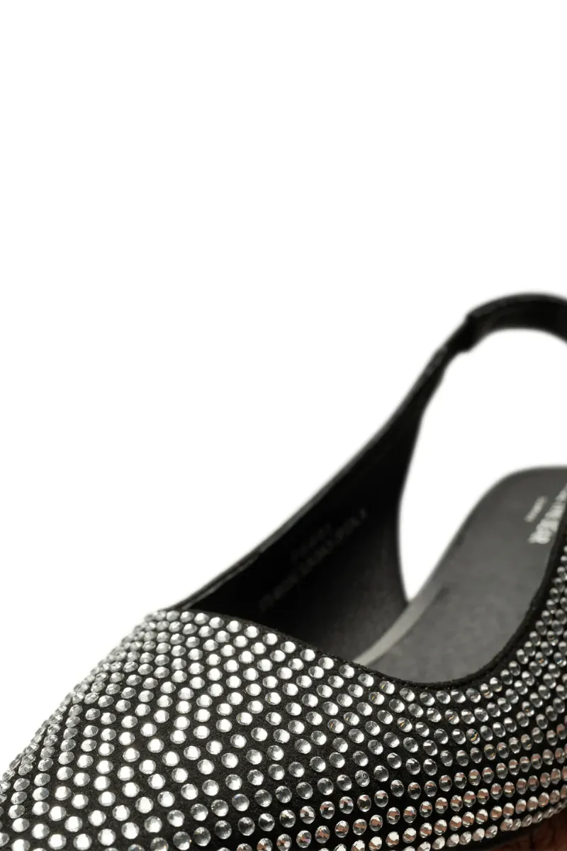 Maxine Slingback Heel - Black/Crystal