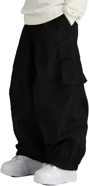 Mens Baggy Cargo Ski Pants Super Baggy Snowboard Snow Pant Women Insulated Loose Pant Sports Waterproof