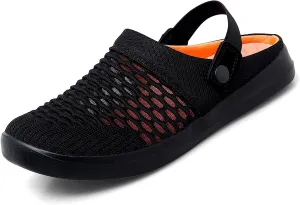 Mens Womens Mules & Clogs Garden Shoes Breathable Mesh Walking Mules Sneakers Open Back Slip On Shoes Non-Slip Outdoor Beach Sandals Unisex